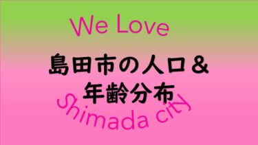島田市の転出・転入実態と人口構成について考察【移住支援の必要性】